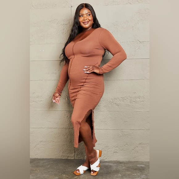 Culture Code For The Night Full Size Bodycon Dress - Picture 6 of 9